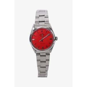 Rolex Stainlesss Steel Oyster Perpetual Air-King Red Dial 31mm Watch